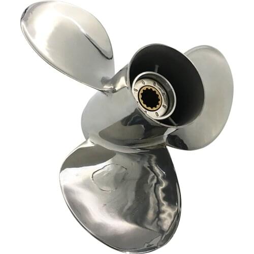 Propeller 11 3/4x15 for Suzuki DF35-60HP 4 Stroke 3 Blades Stainless Steel Prop SS 13 Tooth RH OEM NO: 99105-00500-15P 11.75x15