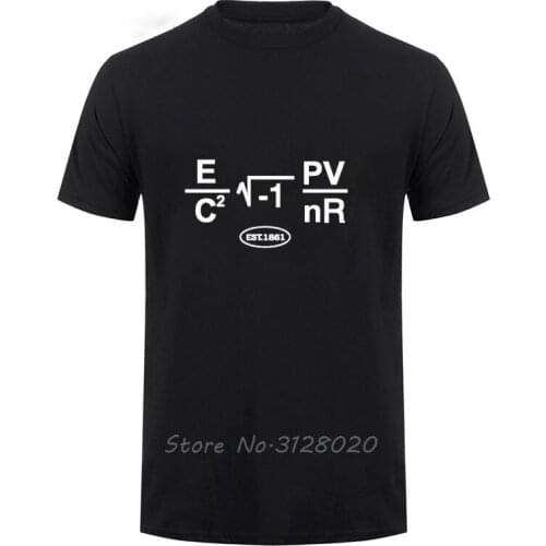 Mit Funny Mathematical Formula Tshirt School Uniform T Shirt Men Casual Short Sleeve O-Neck Cotton T-shirt Summer Tops Tee