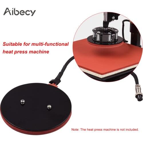 Aibecy 15.5cm/6.1in Heat Press Plate Pad Sublimation Transfer Silicone Heating Pad Mat for Heat Press Machine