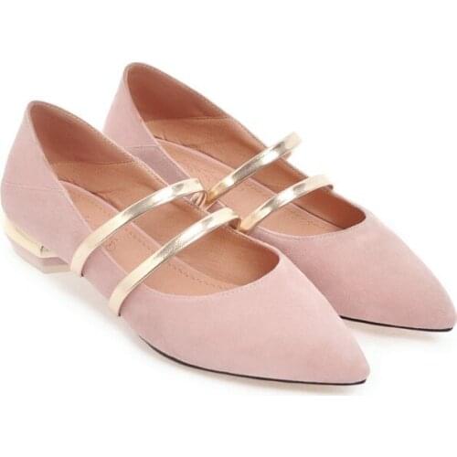 Big SizePointed thin belt single shoes summer flat ladies women shoes woman