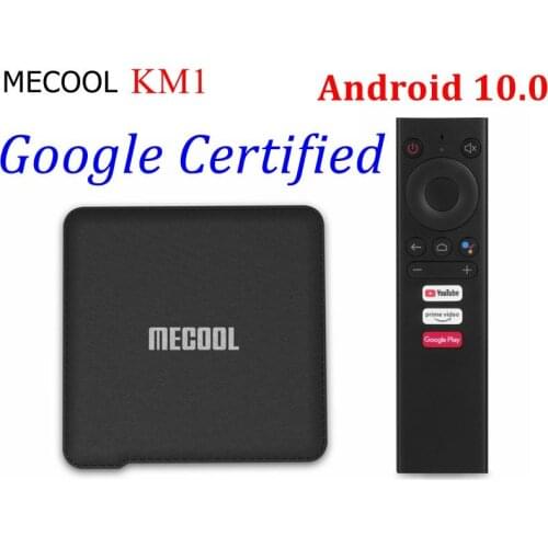 Mecool KM1 Deluxe ATV Android 10.0 TV Box Amlogic S905X3 4GB 64GB Dual Wifi BT 4K Google Certified Youtube Smart Media Player