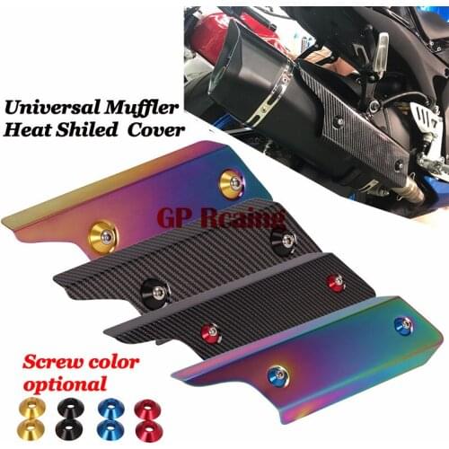 Univesal Modofied Motorcycle Exhaust Pipe Escape Moto Muffler Stainless Heat Shield Cover Protector Heat Shield Anti-Scalding