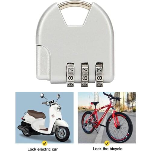 Mini Zinc Alloy 3-Digit Code Luggage Password Padlock Backpack Anti-Theft Password Lock Drawer Storage Box Combination Locks
