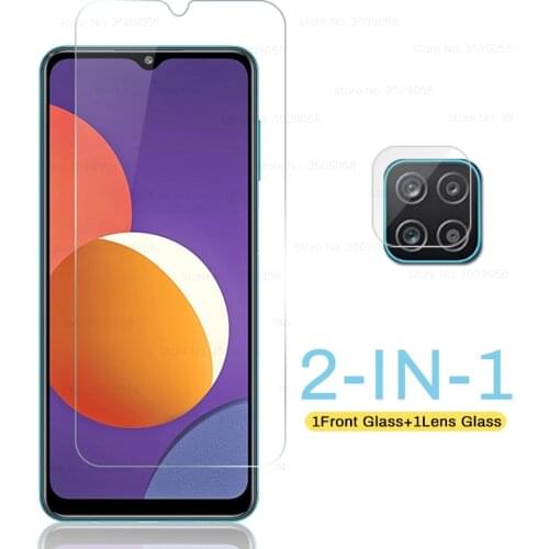 Camera protective glass on for samsung galaxym12 galaxy m12 m 12 2021 sm-m127f/ds 6.5'' full screen protectors film guard cover
