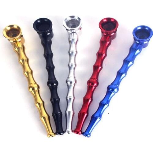 1 Pcs Mini lady Tobacco Pipe Cigarette Holder Pipes Portable aluminum Smoking Cigarette pipe