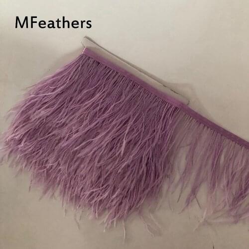 10 meters fluffy beautiful ostrich feather trims cloth sideband 8-10cm&10-15cm Suitable for skirts / dresses / apparel 43 colors