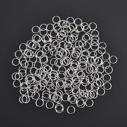 200pcs/Lot Single Loop Open Jump Rings Earring Necklace Pendant Connectors Diy Jewelry Making Accessories Split Rings Wholesale