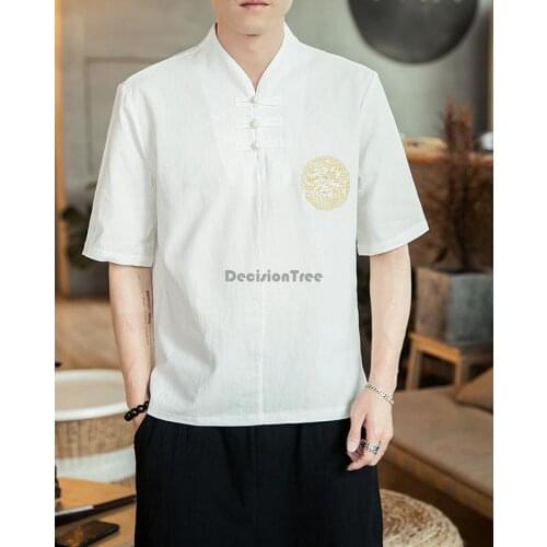 2021 japanese and korea style cuisine uniforms pure colour chef cook uniforms cotton and linen printing design cook work wear