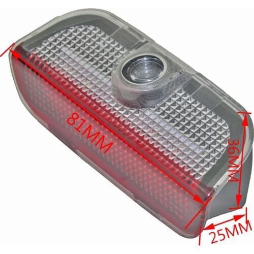 2x Car Door Light Led 3D Shadow Projector Lamp For VW Golf 5 6 7 Passat B6 B7 Jetta MK5 MK6 MK7 CC Eos Sharan Touareg Tiguan