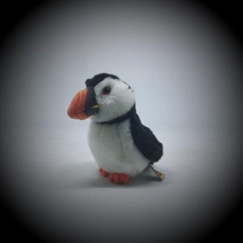 Free shipping Rare Birds Dolls Real Life Atlantic Puffin Doll Children Educational Toys 2 SIZE