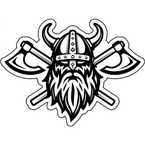 PLAY COOL Bearded Warrior Viking Car Sticker Accessories Custom Automobiles Motorcycles Exterior Accessories Vinyl Decals