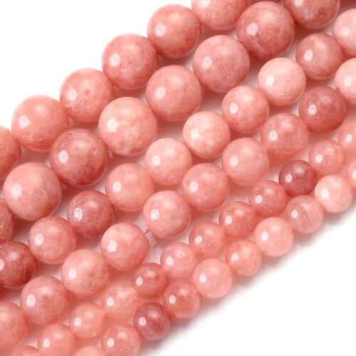 Natural Stone Bead Optimization Sunstone Round Loose Beads for Jewelry Making Diy Bracelet Charm Accessories 4/6/8/10/12mm