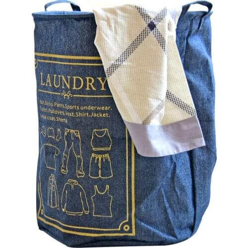 Household Storage Basket Folding Waterproof Canvas Laundry Storage Basket Folding Childrens Toy Storage House keeping