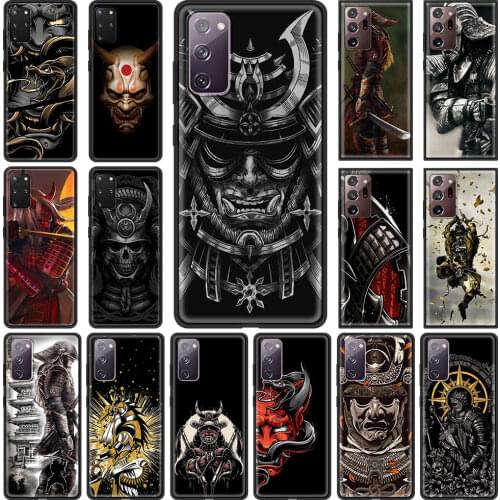 Samurai Black Soft Phone Case for Samsung Galaxy S21 S20 FE Note 20 Ultra S10 Lite S9 Plus S8 S10e TPU Cover Shell