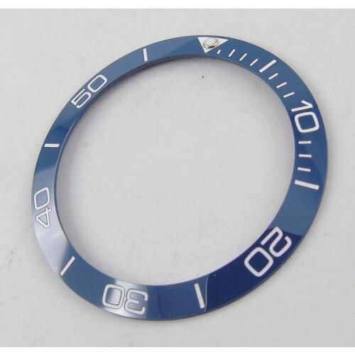 38mm Blue Watch Bezel Insert For 40mm Mens Watch Face Inner Diameter 30.6mm Watches Replacement Accessories