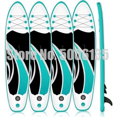 Inflatable Stand up Paddle Board 305x76x15cm, blue - SUP, surfboard, surf board, accessories