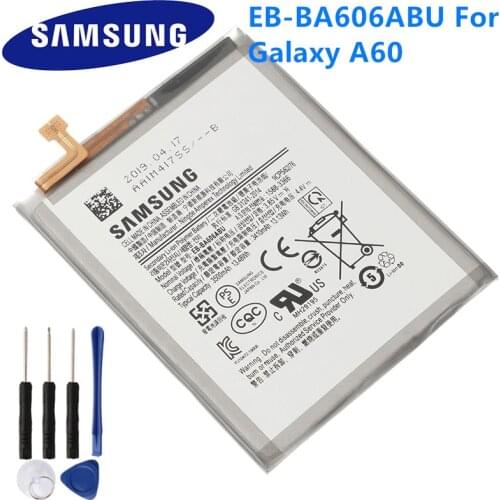 Original Phone Battery EB-BA606ABU For Samsung Galaxy A60 Replacement Battery 3500mAh+TOOL