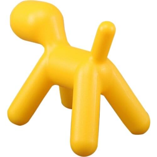 Fashion Popular Modern Design Baby Kids Dog Puppy Chair Children Soft Color Beautiful Plastic Toy Play School Garden Stool 1PC