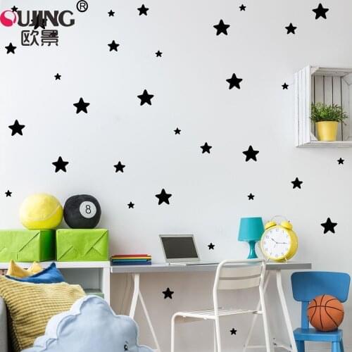 30pcs/set Cartoon Starry Wall Stickers For Kids Rooms Boys Girls Gifts Home Decor Cute Little Stars Wallpaper DIY PVC Art Mural