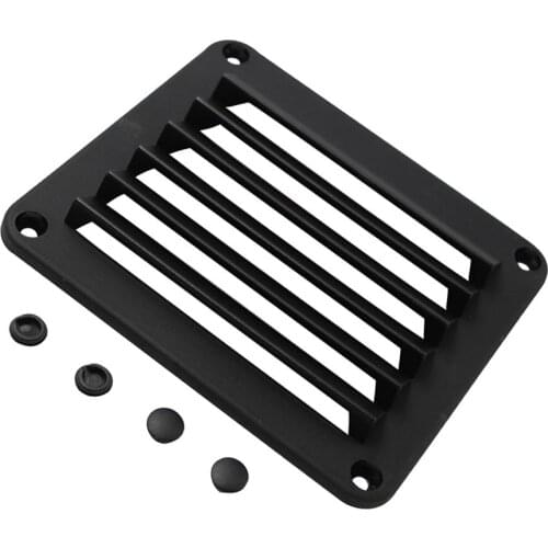 New Louvered Vents Round Hose Hull Air Vent Boat Black 5-1/2'' x 4-7/8'' Boat