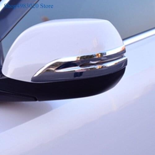 Rearview Trim Cover For Honda CRV 2012 2013 2014 2015 2PCS Car Exterior Rear View Mirror Sticker Cover For CRV 2016 2017 2018