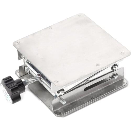 Very Durable 4x4" Scientific Lab Jack Stainless Steel Lifting Platform Stand Rack Scissor Lifter