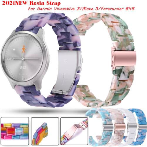 20mm Smartwatch Watch Resin Strap New Band For Garmin Vivoactive 3/Move 3/Forerunner 645/XiaomiAmazfit Gtr 42mm/Smartwatch Bands