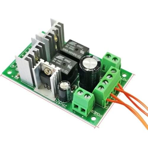 PWM DC motor speed regulator forward and reverse switch electric push rod motor controller module 12V 24V