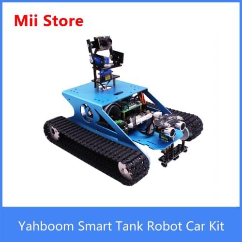 Yahboom AI Vision Maker Stem Education Raspberry Pi G1 Smart Tank Robot Car Kit With WiFi Camera