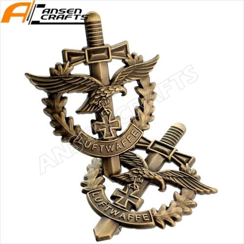 WW2 Luftwaffe Iron Cross German Air Force Eagle Military Pin Badge