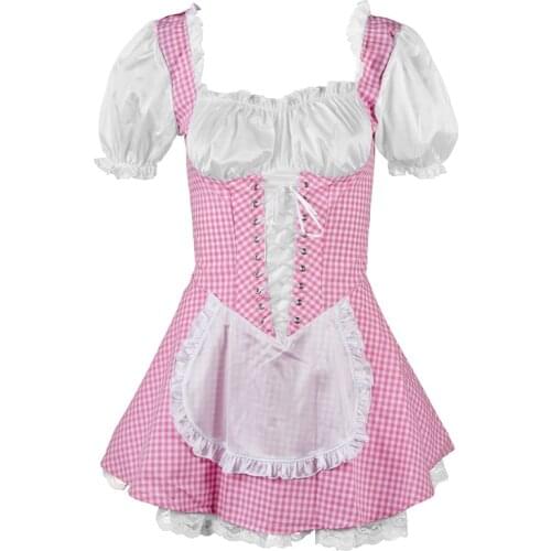Adult sexy woman love scene cosplay costume gothic lolita sissy maid uniform plus size Halloween costume women exotic costume