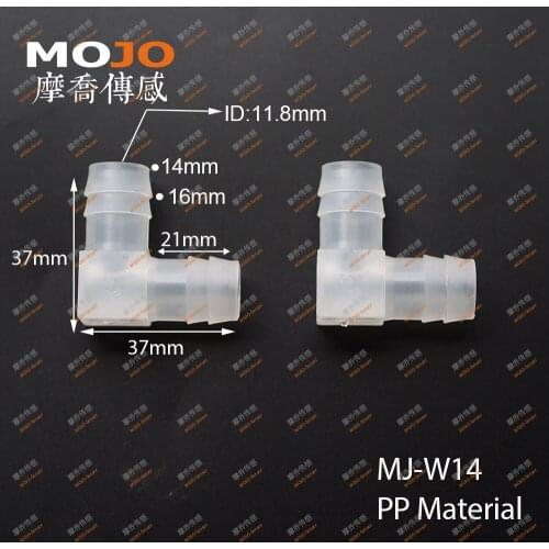 2020 (1000pcs/Lots) MJ-W14 PP hose joint Elbow type joint 14mm pipe connectors pipe fittings