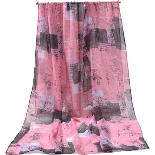 2021 Fashion Ombre Printed Cotton Viscose Printed Scarf Shawls Wraps Hijabs 6Colors 10pcs/lot