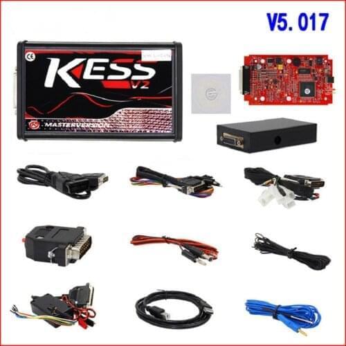 2021 High Quality Auto diagnostic tool V2 red PCB hardware V5.017 software V2.47 unlimited networkable ECU adjustment full set