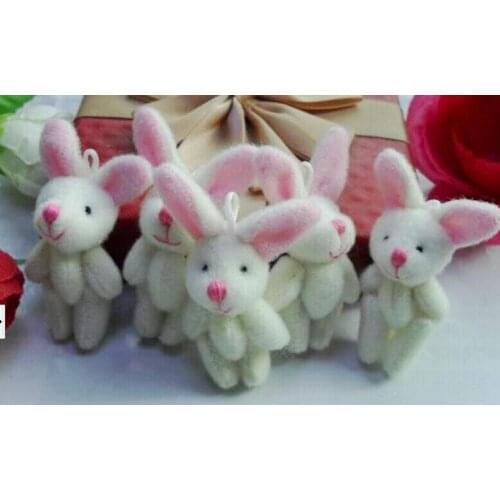 4cm Joint Rabbit Plush Stuffed Toy Doll Cute Bunny Accessories Toys Gift Box Toy Doll Garment & Hair Decor Toy Doll