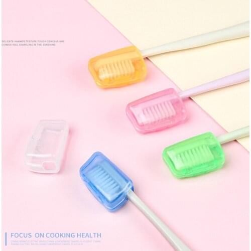 5Pcs Portable Toothbrush Head Cover Case for Travel Hiking Camping Toothbrush Box Brush Case Support Bathroom Accessory