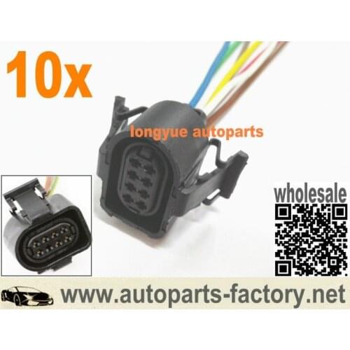 Longyue 10pcs 8 way Throttle Body Pigtail for 97-01 A4 A6 VW B5 Wiring Plug Connector