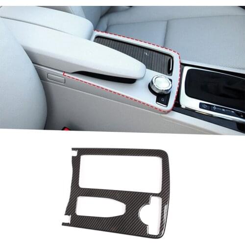 ABS Car Central Console Cup Holder Frame Trim For Mercedes Benz C Class W204 2008-2014 E Class Coupe C207 W212 2010-2012 RHD
