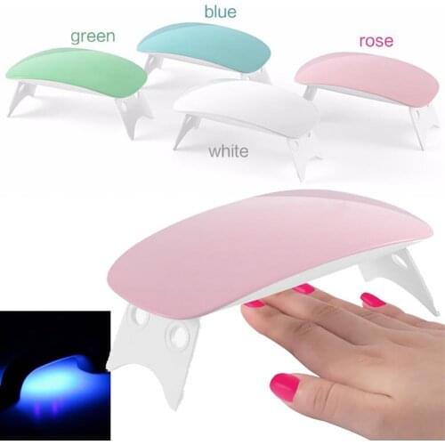 50% Hot Sale Quick-Dry LED UV Gel Mouse Light Nail Dryer Portable Support USB Charge Lamp
