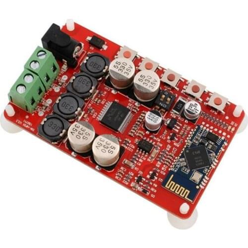 Elistooop 2019 DC 8-25V Wireless Bluetooth 4.0 Audio Receiver Digital TDA7492P 25W+25W Amplifier Board