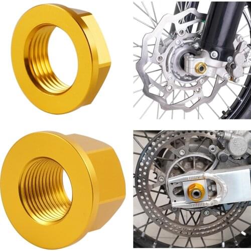 NICECNC M18XP1.5 Front Rear Axle Shaft Lock Nut For DRZ400E DRZ400S DRZ400SM DRZ DR-Z 400E 400S 400SM 400 S E SM Motorcycle