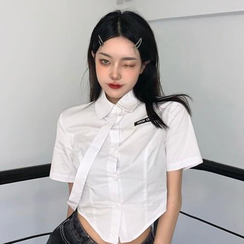 Женские белые рубашки HIZILENT China At AliExpress