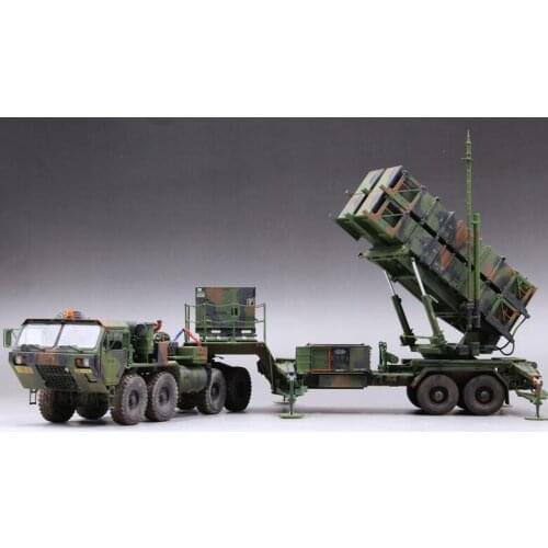 KingTair 1/35 scale Unassembled Tank Toy Kits US Patriot missile system and radar 01022+M983 tractor 01021 trailer truck