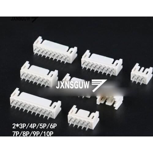 20PCS PHD2.0 2X3P/2X4P/2X5P/2X6P/2X7P/2X8P/2X9P/2X10P Straight pin 2.0mm pitch connector connector socket