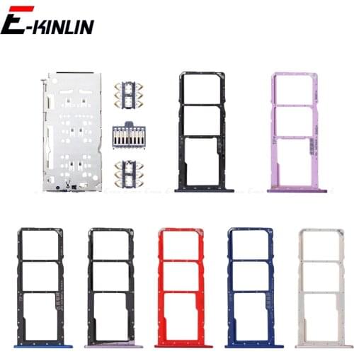 Micro SD / Sim Card Tray Socket Adapter For HuaWei Honor 8C 8X 8A Pro Connector Holder Slot Reader Container