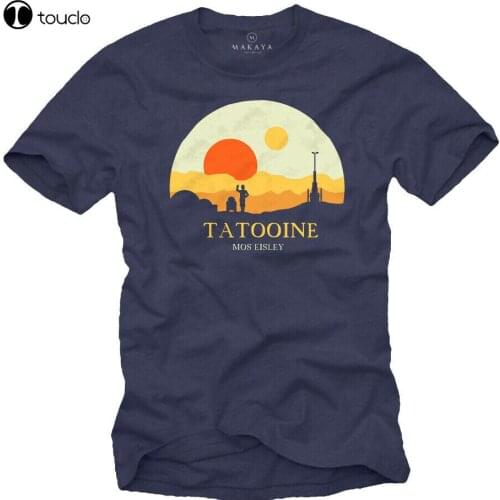 Mens T-Shirt Blue Mos Eisley Tatooine Star Gifts For Fans Gamer Was R2