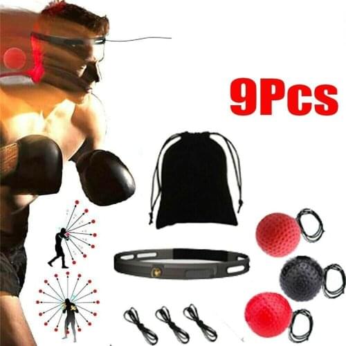 New Boxing Reflex Ball Head Band Fighting Speed Training Punch Ball Muay Thai MMA Exercise Equipment Reaction Agility Training