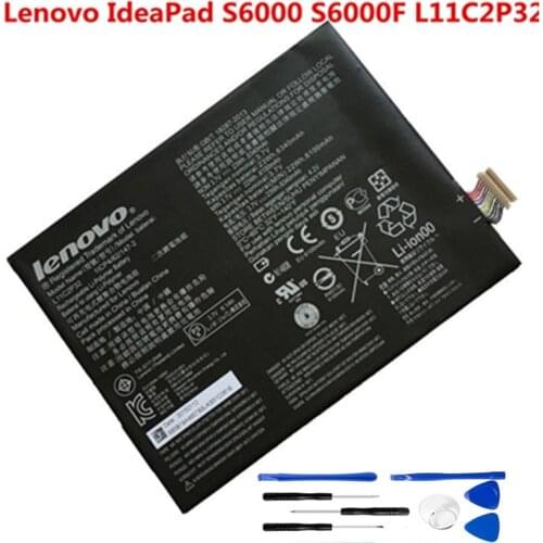 Original laptop battery for Lenovo IdeaTab S6000 Idea Tab S600H B6000-F Bateria L11C2P32 23Wh 6340mAh