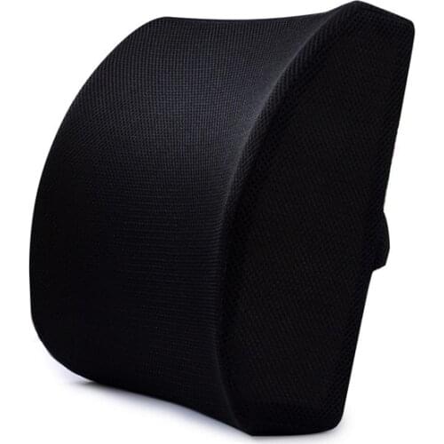 Memory Foam Lumbar Support Back Cushion with 3D Mesh Cover Balanced Firmness Designed for Lower Back Pain Relief