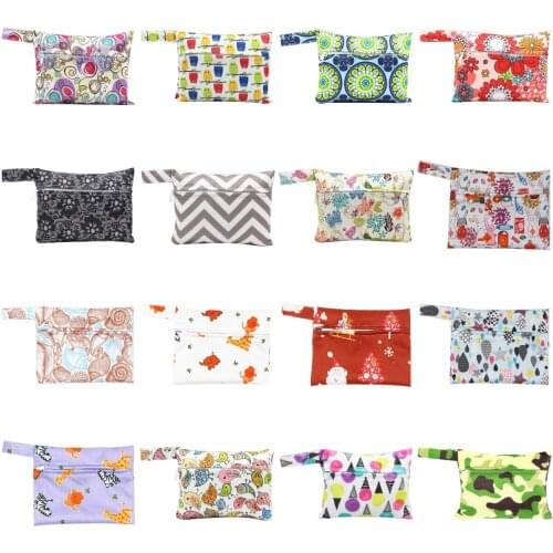 1PCS Print Wet Dry Bag Cloth Menstrual Pad Storage Bag Reusable Nursing Pad